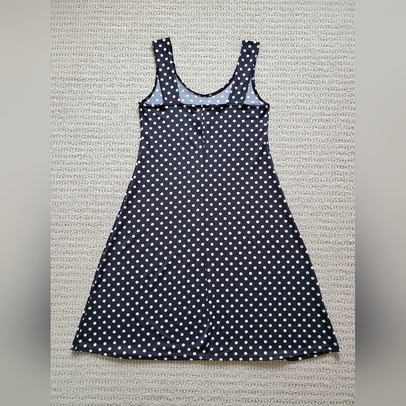 Gitane A-Line Sleeveless Polka Dot Mini Dress - Picture 2 of 4